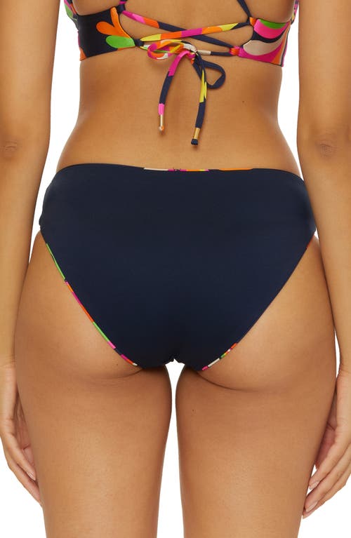 Trina Turk Poolside Reversible Hipster Bikini Bottoms In Navy/multi