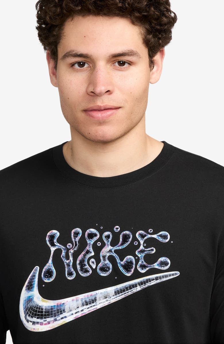 Nike Sportswear Club Disco Fever Long Sleeve Graphic T-Shirt, Alternate, color, 