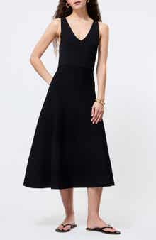 French Connection Knit Fit & Flare Midi Dress