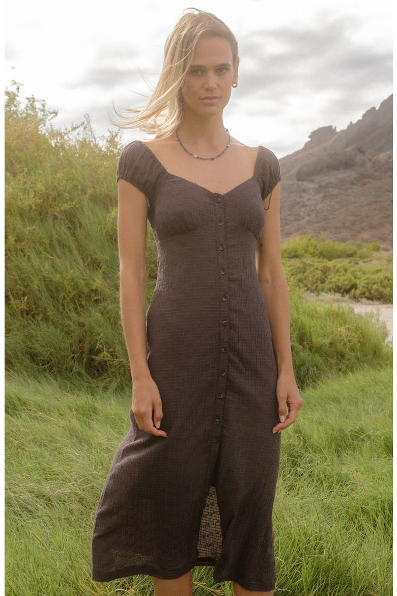 Distant Tides Midi Dress, Alternate, color, BLACK SANDS