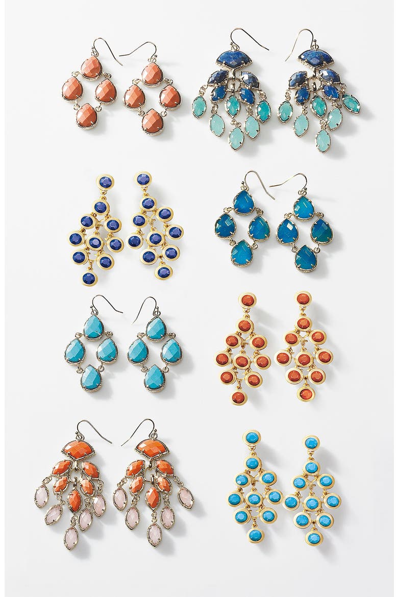 'Gwen' Large Chandelier Earrings, Alternate, color, NATURAL