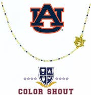 Color Shout Auburn University Side Necklace
