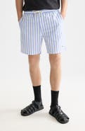 Scotch & Soda Stripe Midlength Swim Trunks