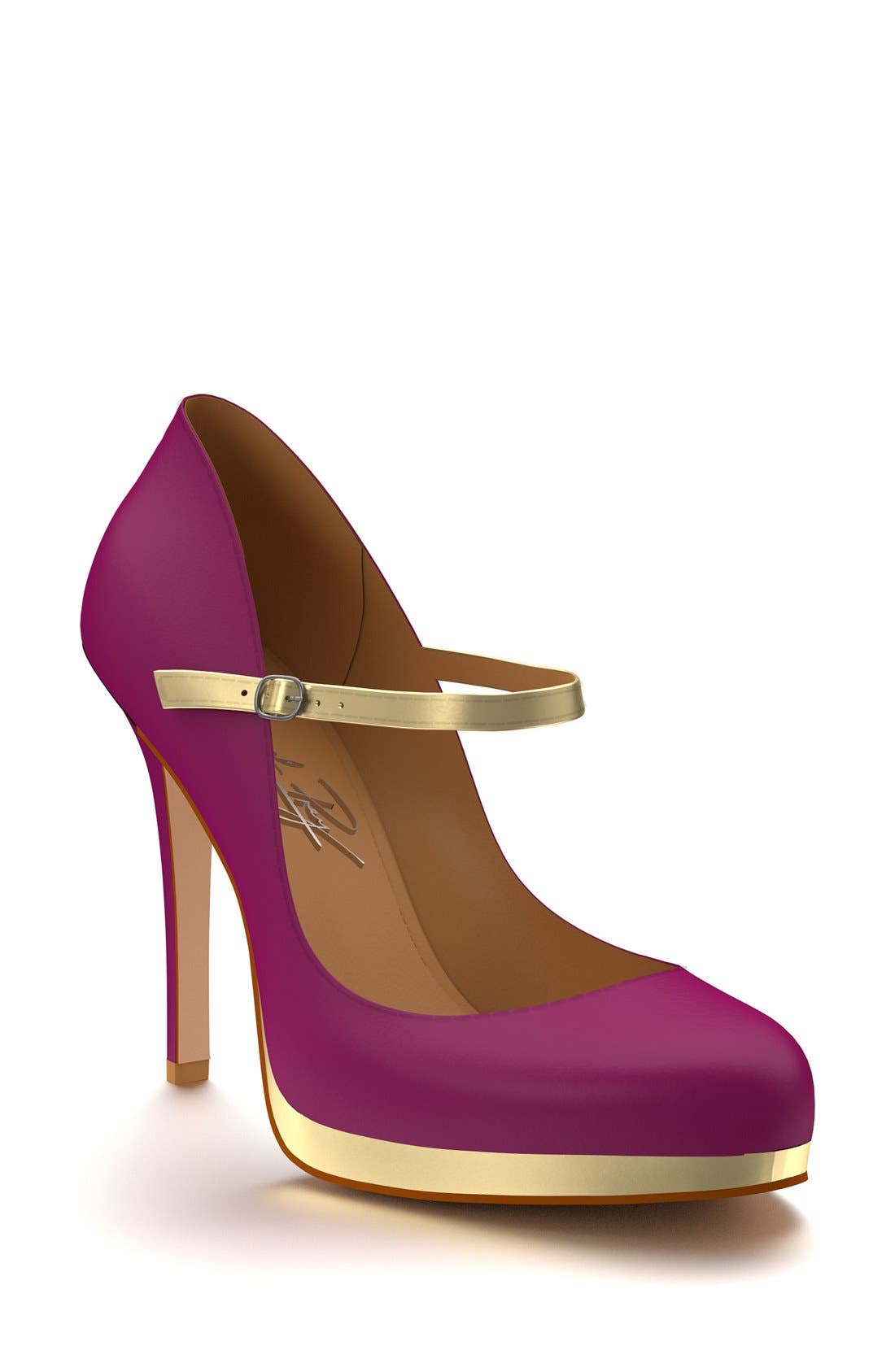 Mary Jane Platform Pump, Main, color, PURPLE/ SOFT PINK