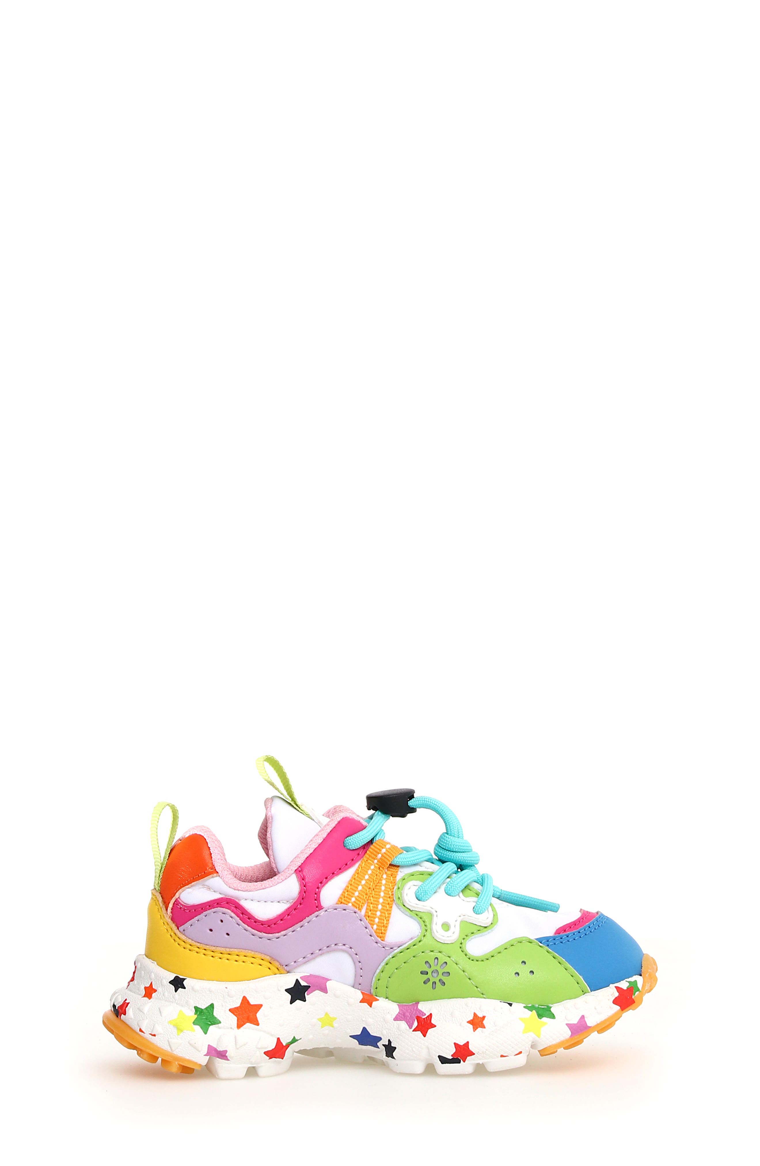 Flower MOUNTAIN Yamano 3 Junior Sneaker, Alternate, color, Bermuda-White-Multi