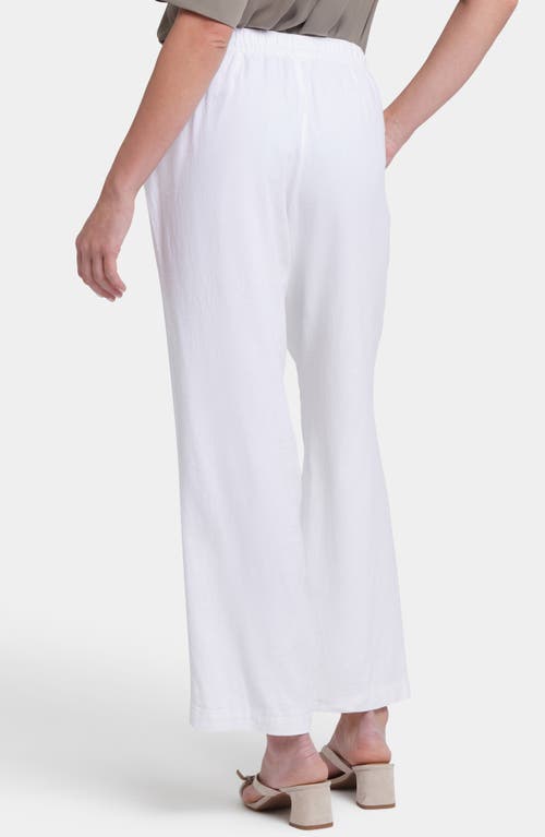 NYDJ NYDJ RELAXED DRAWSTRING LINEN BLEND PANTS