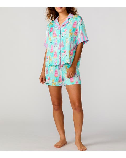 Silky Prancer Short Sleeve Short Set