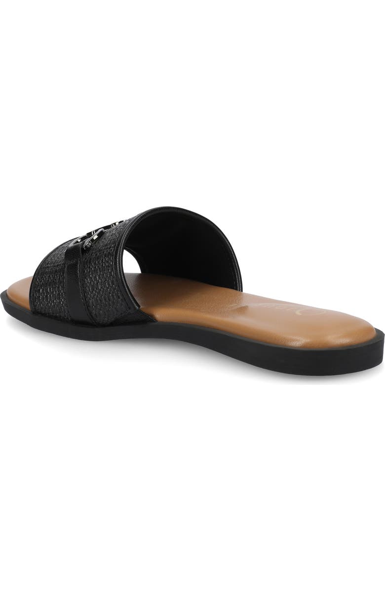 Journee Collection Priya Slide Sandal, Alternate, color, Black