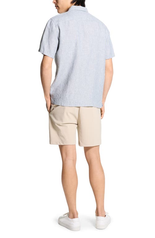 Theory Irving Linen Stripe Standard Fit Button Down Shirt