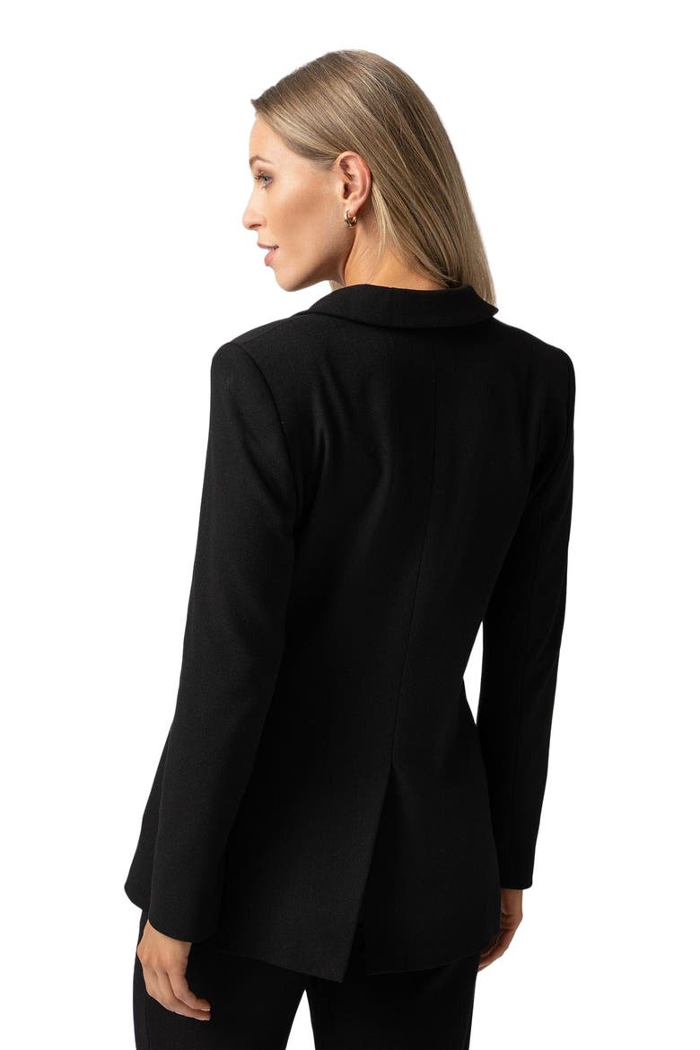 Cambridge Blazer Crepe, Alternate, color, black