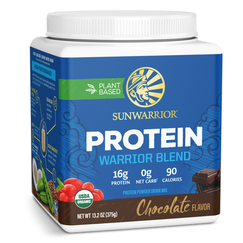 Organic Warrior Blend Protein Powder, Chocolate, 375gm
