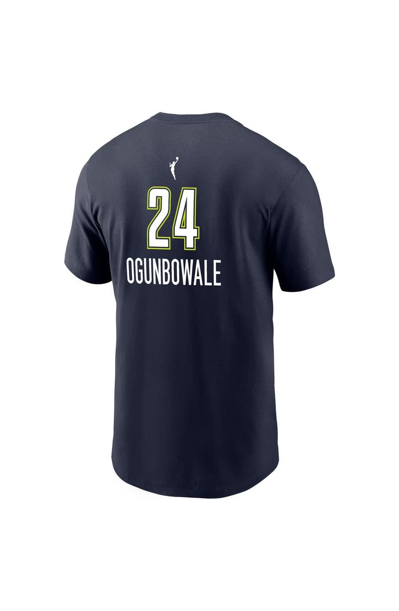 Nike Men's Nike Arike Ogunbowale Navy Dallas Wings Explorer Edition Name & Number T-Shirt, Alternate, color, Navy