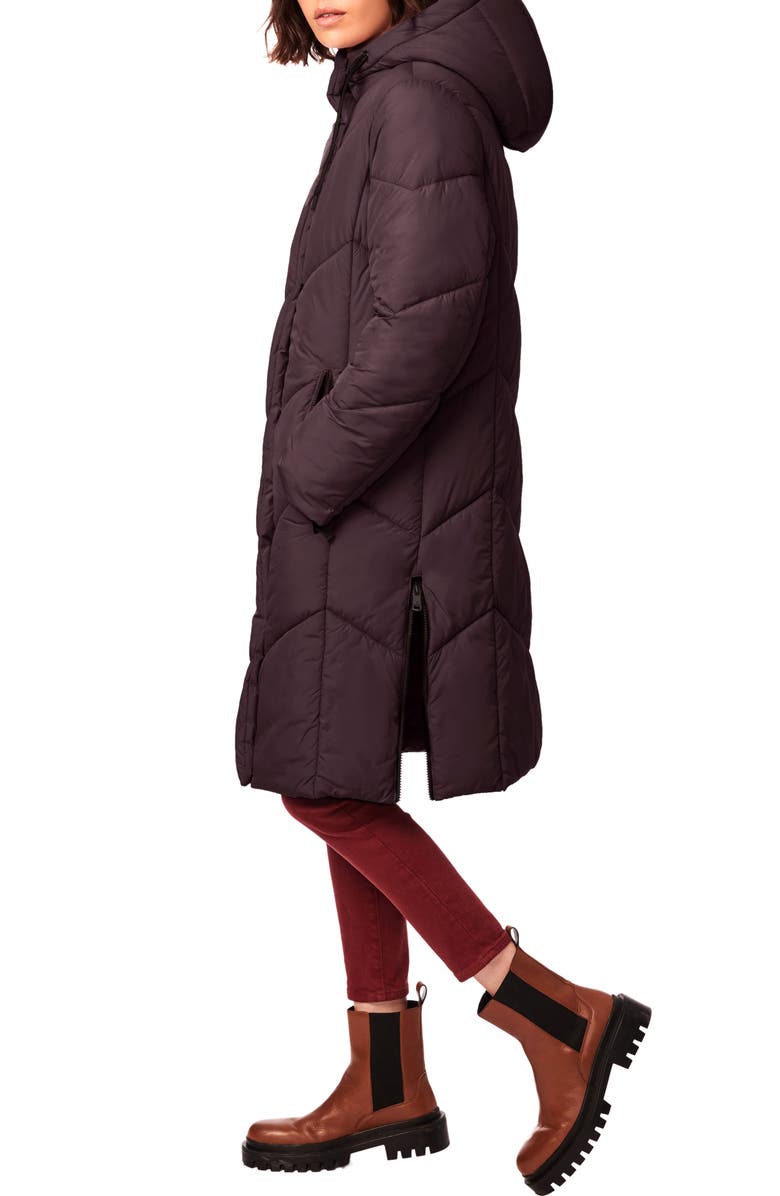 Bernardo Angle Alley Water Resistant Longline Puffer Coat, Alternate, color, 