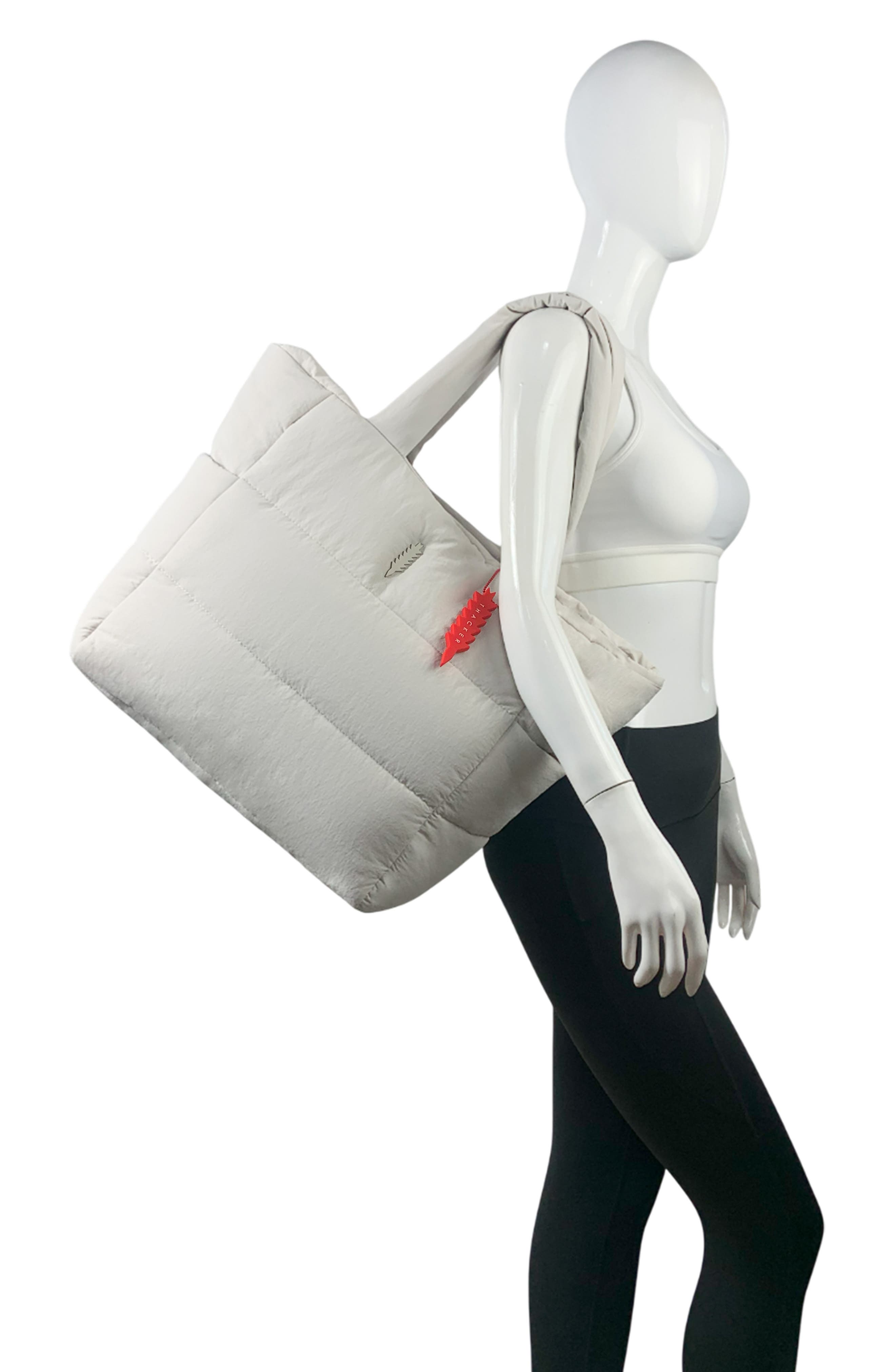 Thacker Quinn Quilted Nylon Tote, Alternate, color, Linen