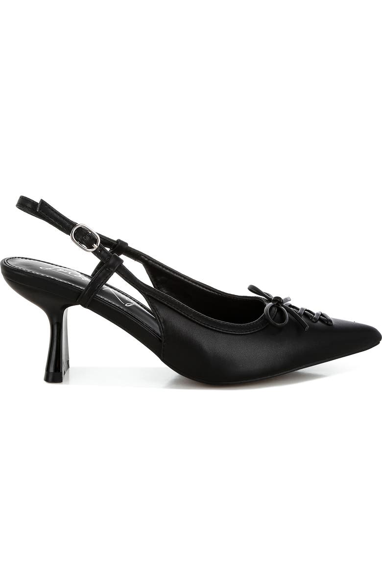 LONDON RAG Danvers Pointed Toe Slingback Pump, Alternate, color, Black