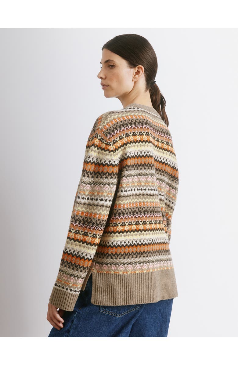 Albaray Fair Isle Long Sleeve Crew Neck Sweater, Alternate, color, Neutral