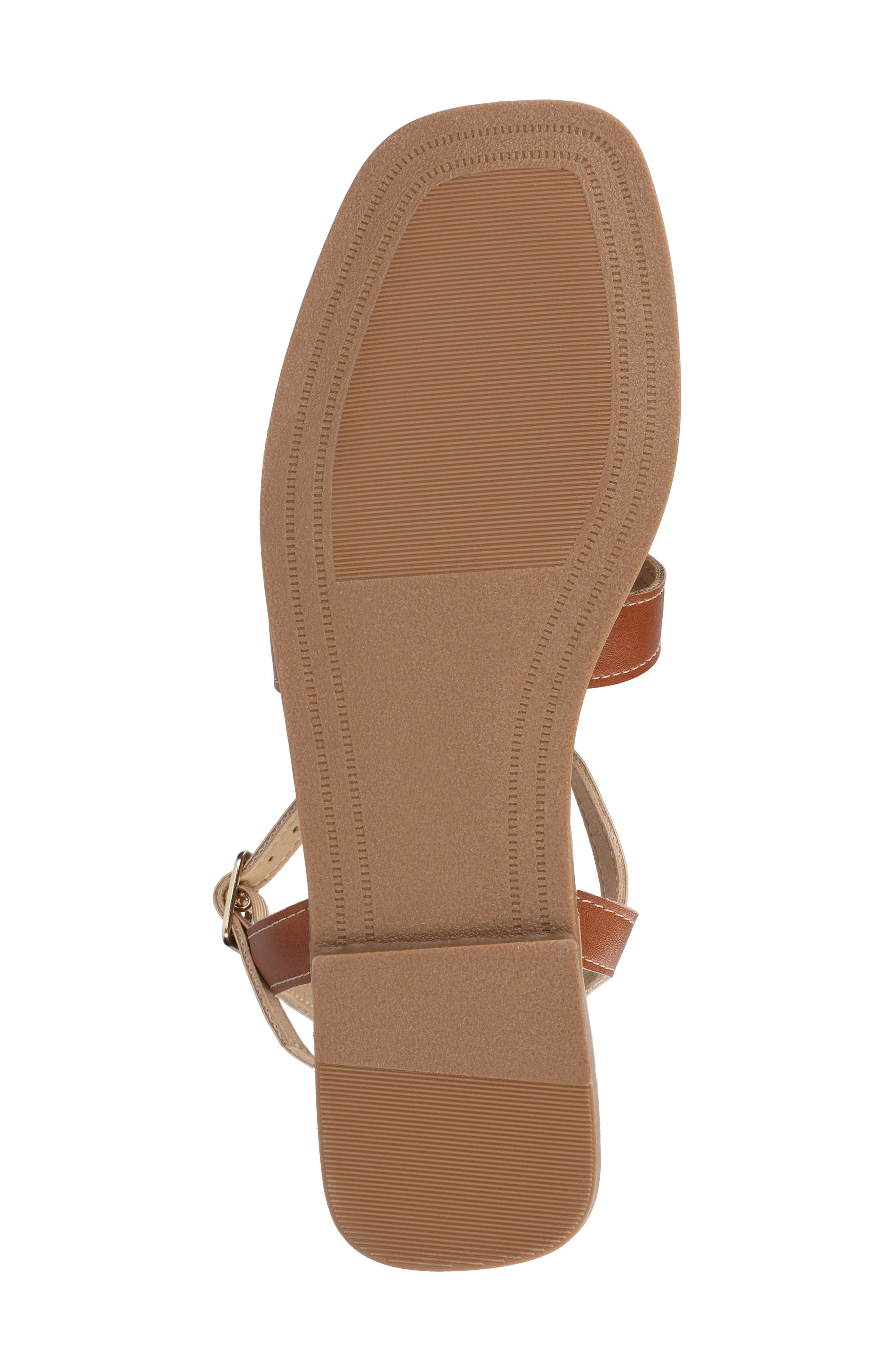 Journee Collection Bridey Sandal, Alternate, color, Cognac