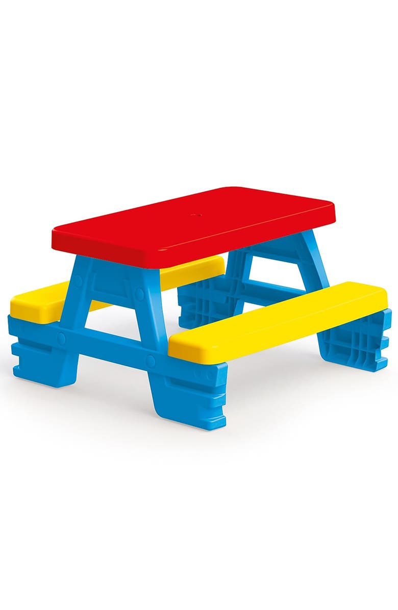 Dolu Children's Picnic Table With 4 Benches, Main, color, Multicolored