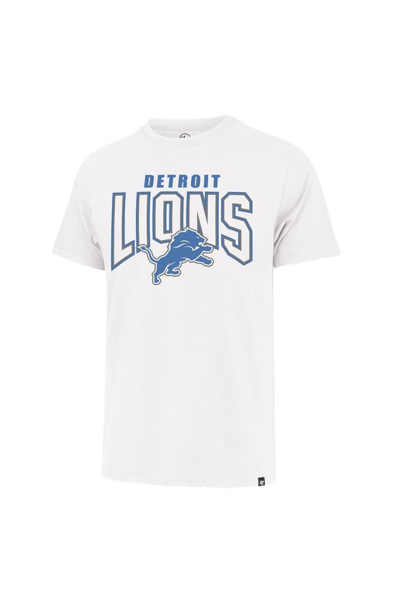 '47 Men's '47 White Detroit Lions Restart Franklin T-Shirt, Alternate, color, 