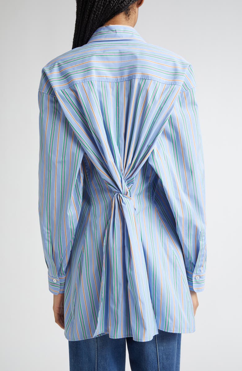 Etro Stripe Cotton Button-Up Shirt, Alternate, color,