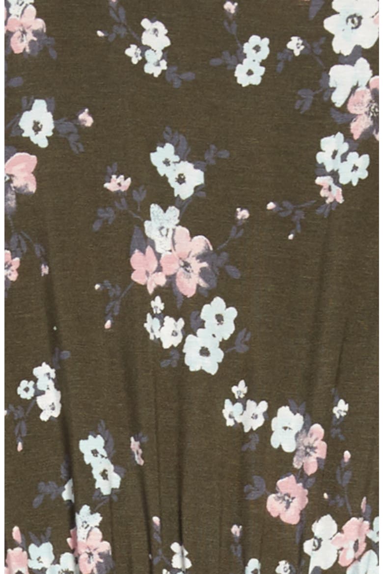 Knit Jumpsuit, Alternate, color, OLIVE SARMA PRETTY FLORAL