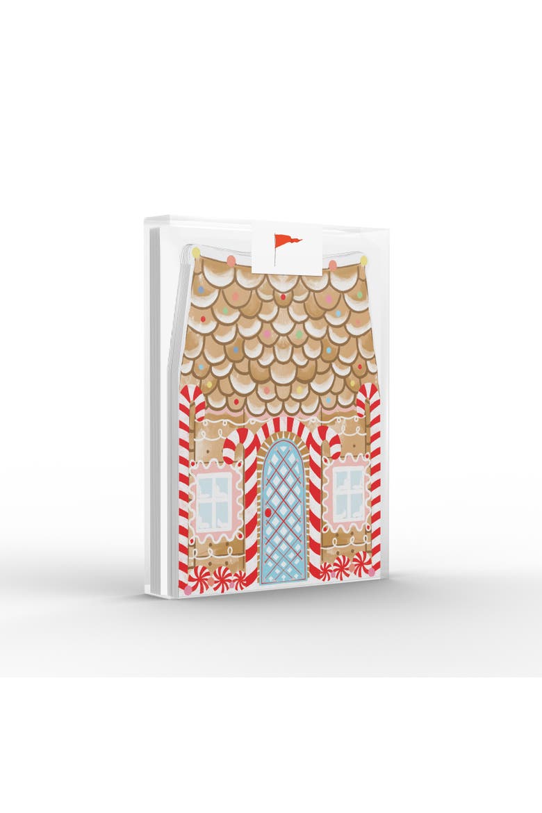 Holiday/Christmas Gingerbread House Greeting Card Pack, Main, color, Multi-Pack
