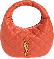 Saint Laurent Baby Icare Quilted Leather Hobo Bag