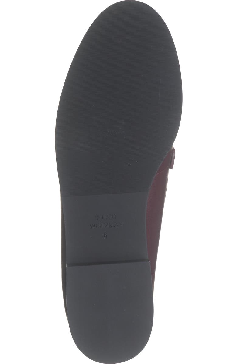 Stuart Weitzman Owen Pearl Chain Loafer, Alternate, color, Cabernet