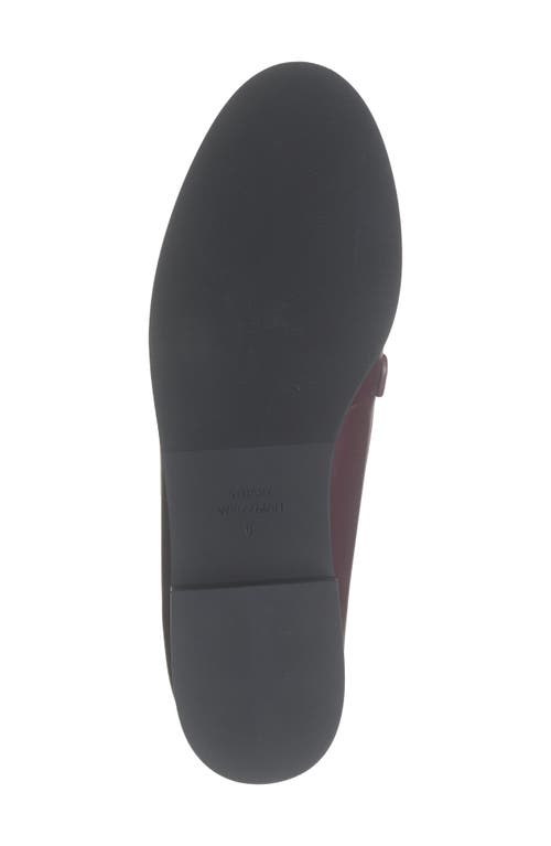 Stuart Weitzman Owen Pearl Chain Loafer In Cabernet