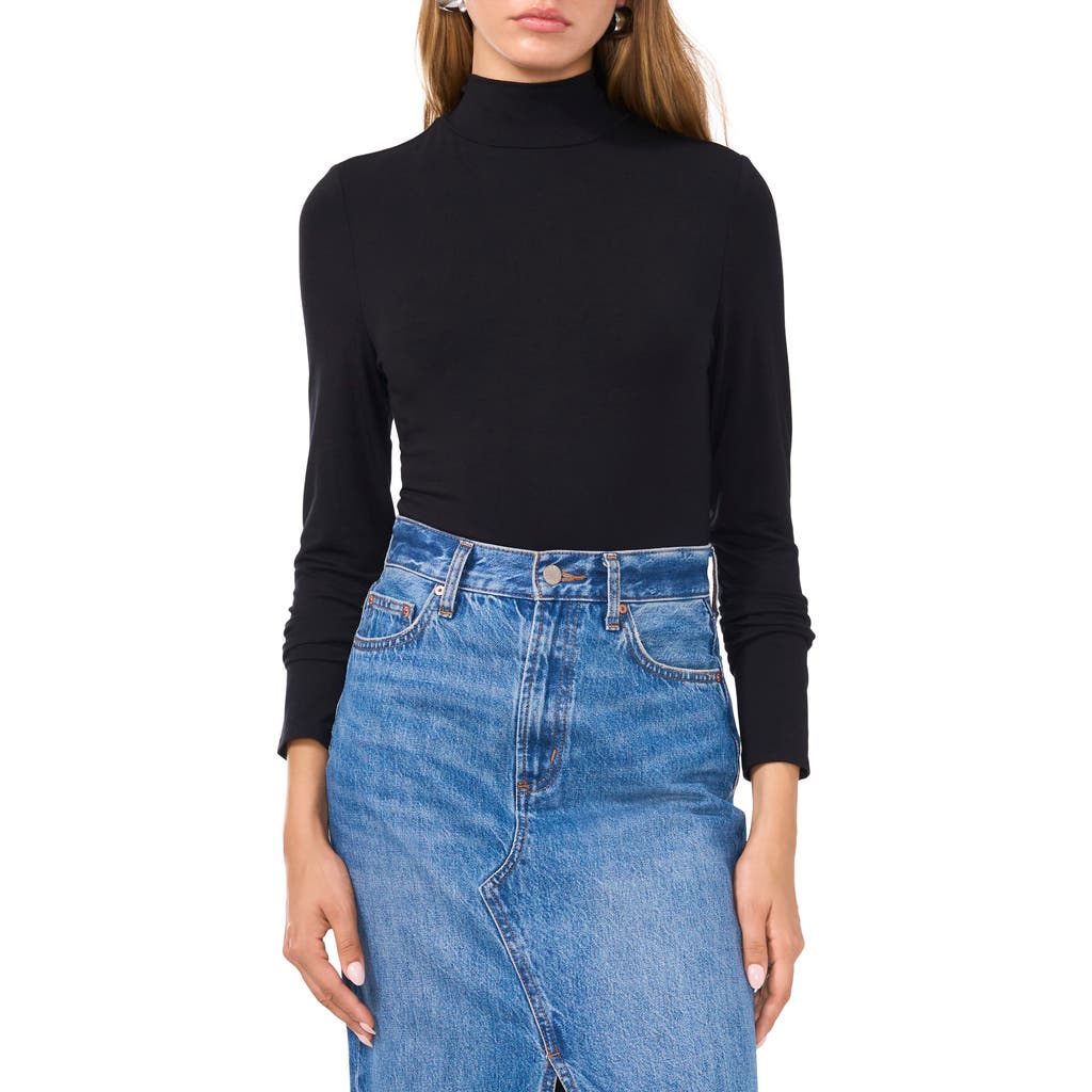 1.STATE Turtleneck Top in Rich Black