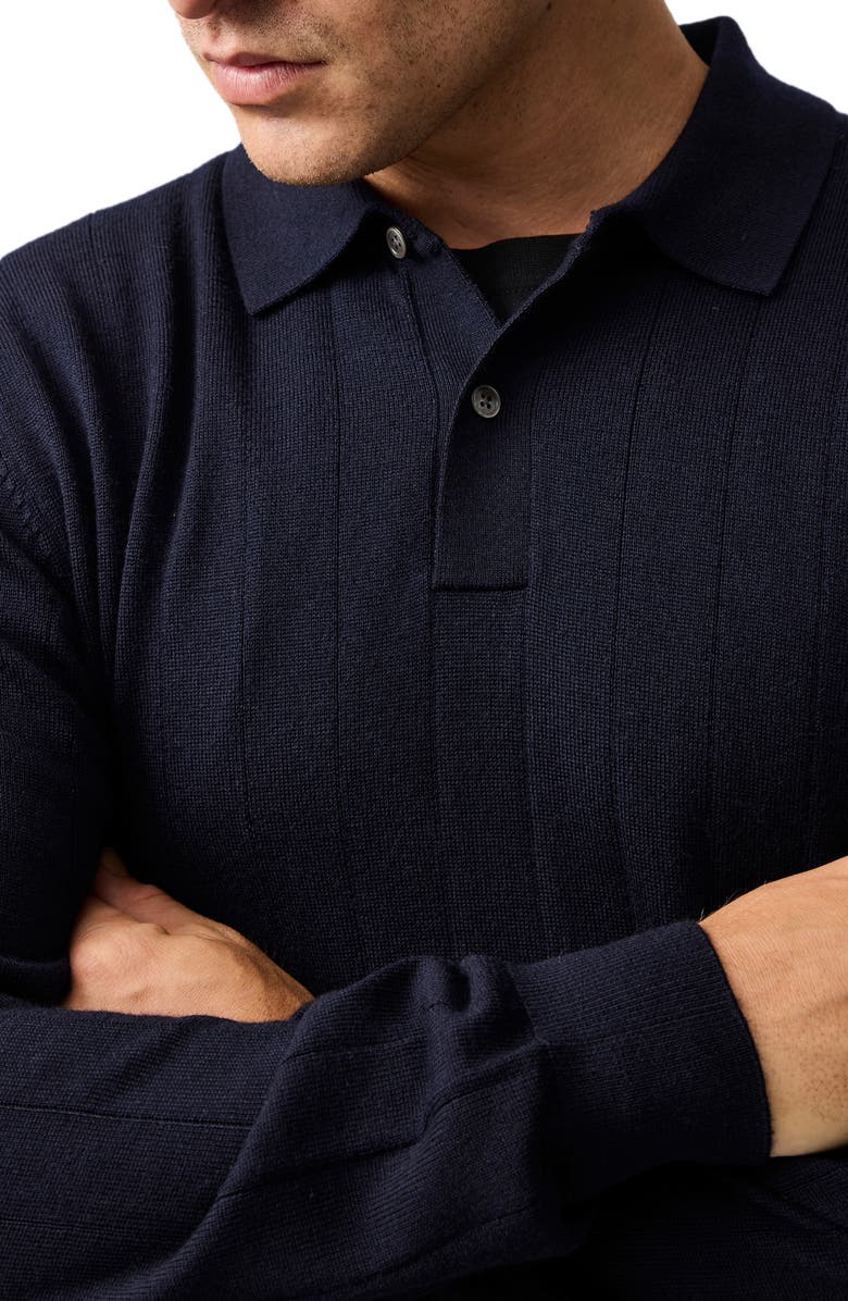 Rodd & Gunn Murdoch Merino Wool Polo, Alternate, color, Ink
