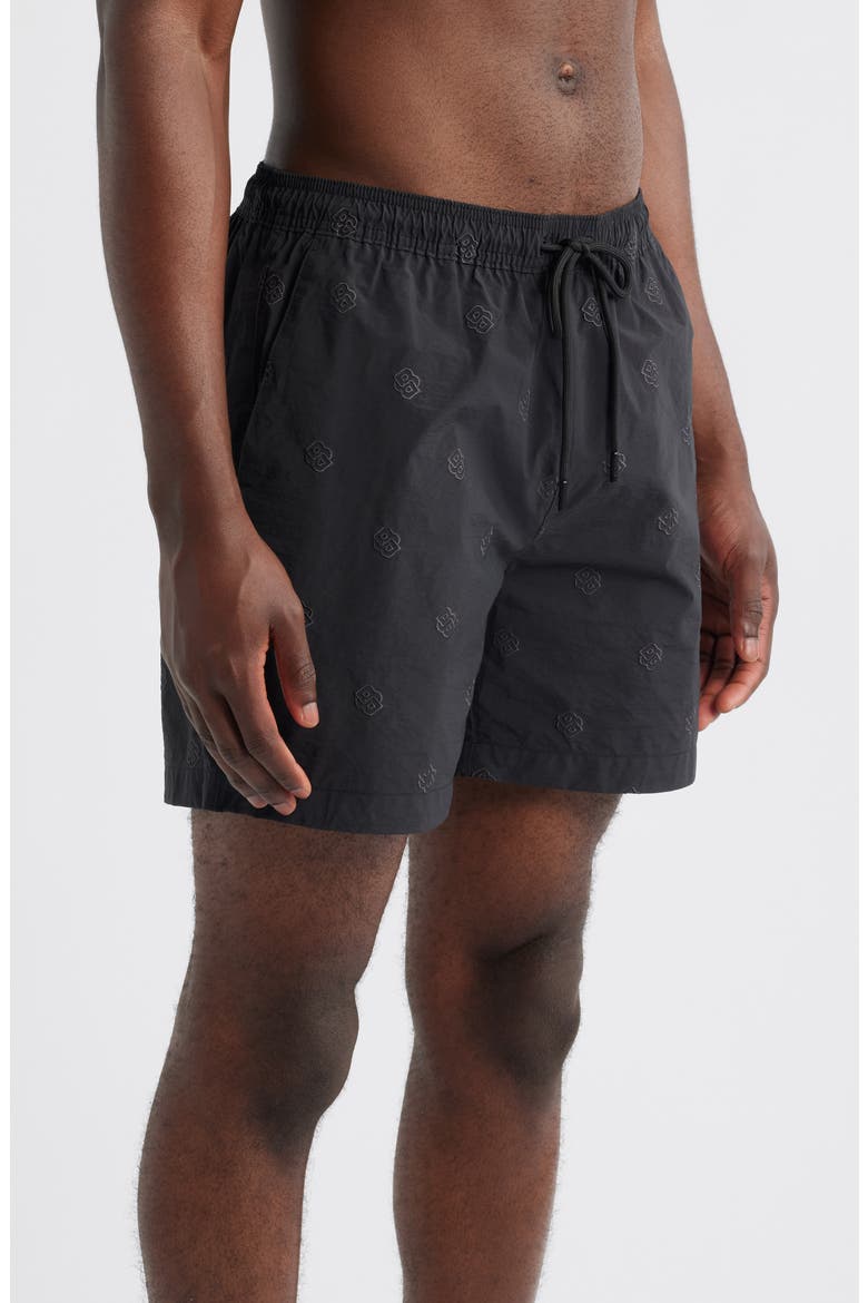 Jean Swim Trunks, Alternate, color, BLACK