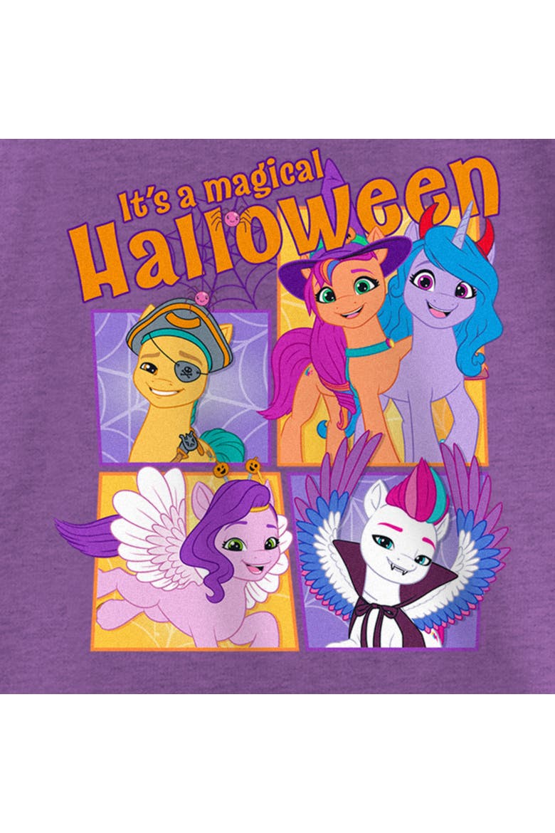 Girl's My Little Pony A New Generation It's a Magical Halloween T-Shirt, Alternate, color, Purple Berry