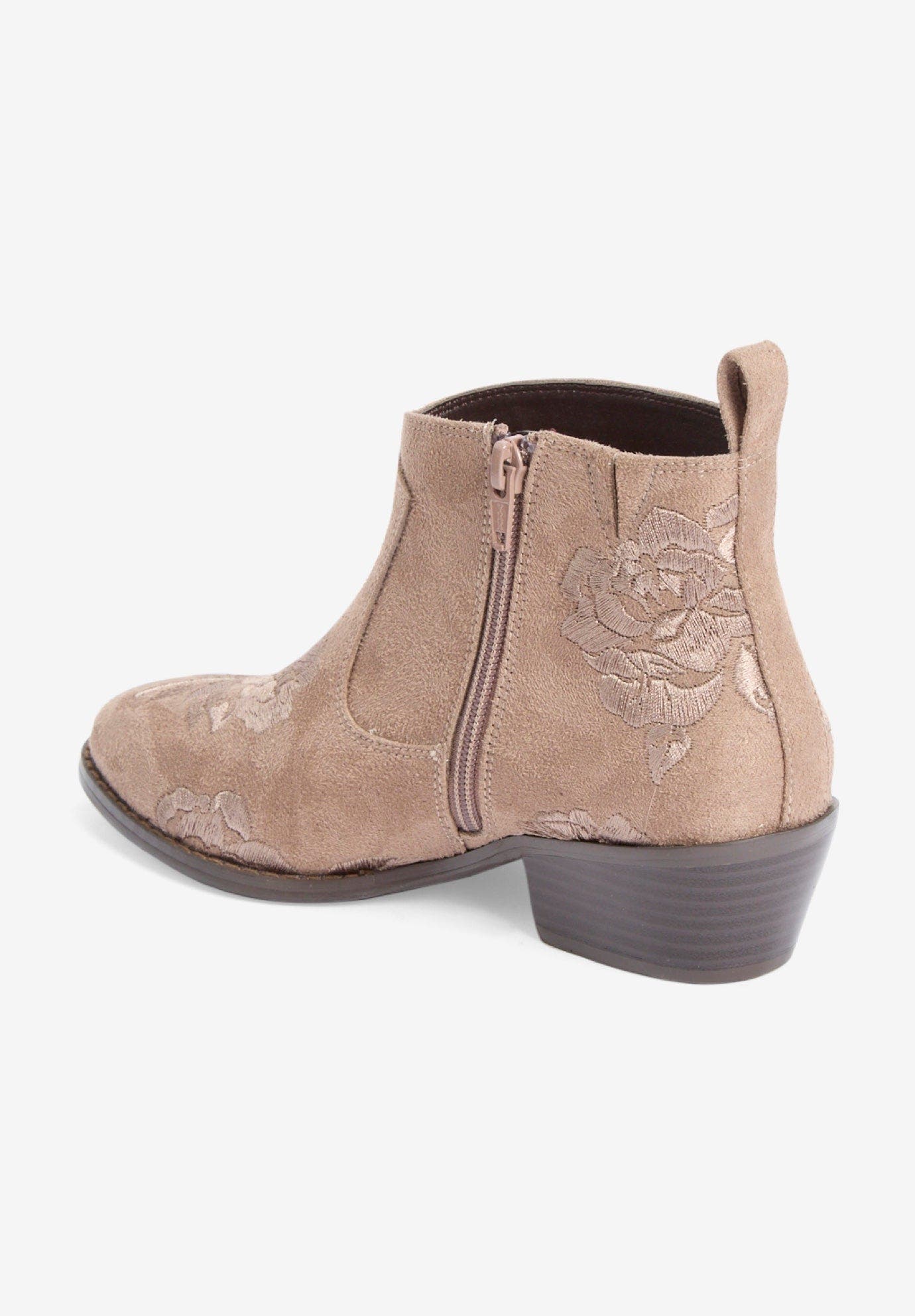 The Gwyneth Bootie, Alternate, color, DARK TAUPE