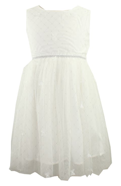 Kids' Rhinestone & Glitter Tulle Dress (Toddler & Little Kid)