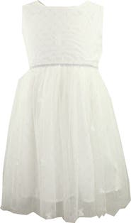 Popatu Kids' Rhinestone & Glitter Tulle Dress