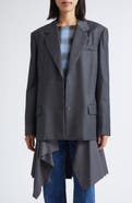 EENK Transformable Single Breasted Wool Blend Blazer
