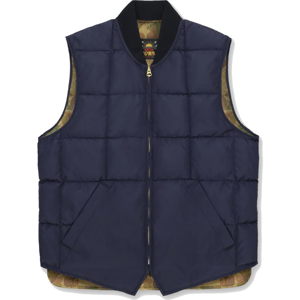 Fortela Nylon Vest2 With Camouflage Lining In Blue