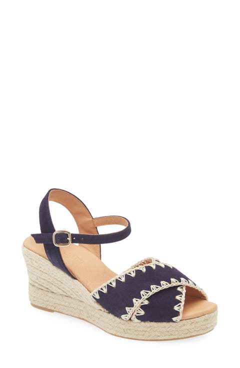 Ember Ankle Strap Espadrille Platform Wedge Sandal (Women)