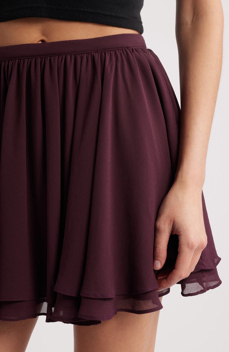 Mistress Rocks Floaty Layered Miniskirt, Alternate, color,