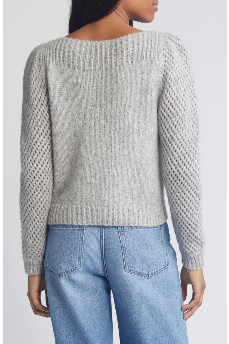 Rosie Pullover Sweater, Alternate, color, GREY