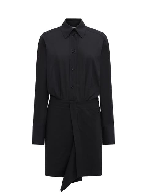 GEMMINI Wrap shirt dress