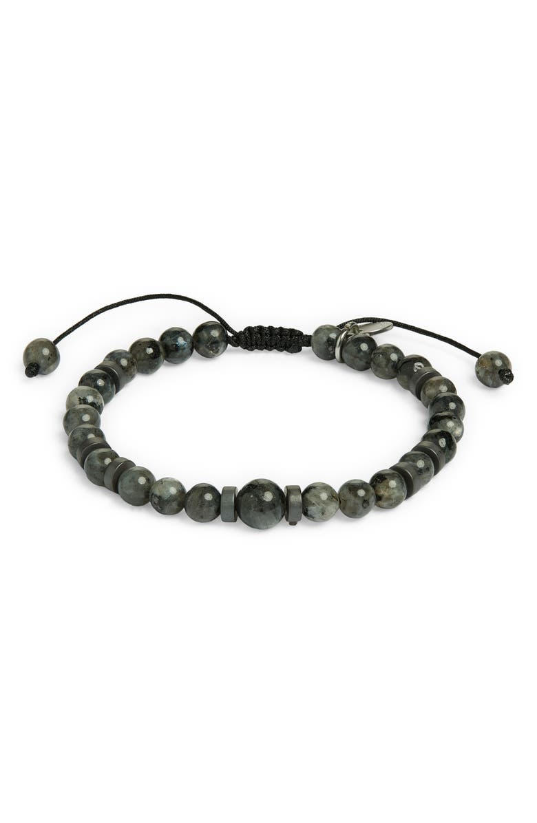 Caputo & Co. Origin Semiprecious Beaded Bracelet, Alternate, color, Black Labradorite