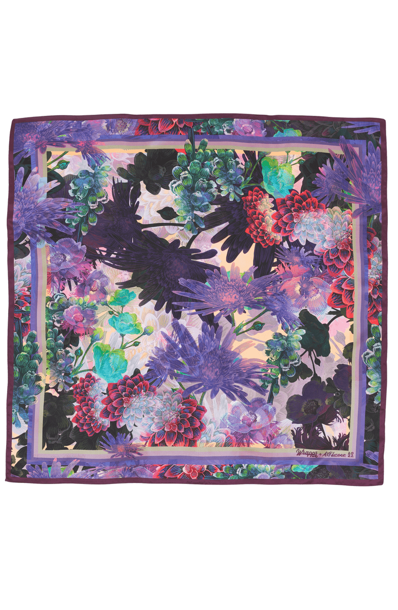 Wrappr Giftwrap Lilac | 35" Mulberry Silk Furoshiki Gift Wrap by Adam Klassen, Alternate, color, Purple