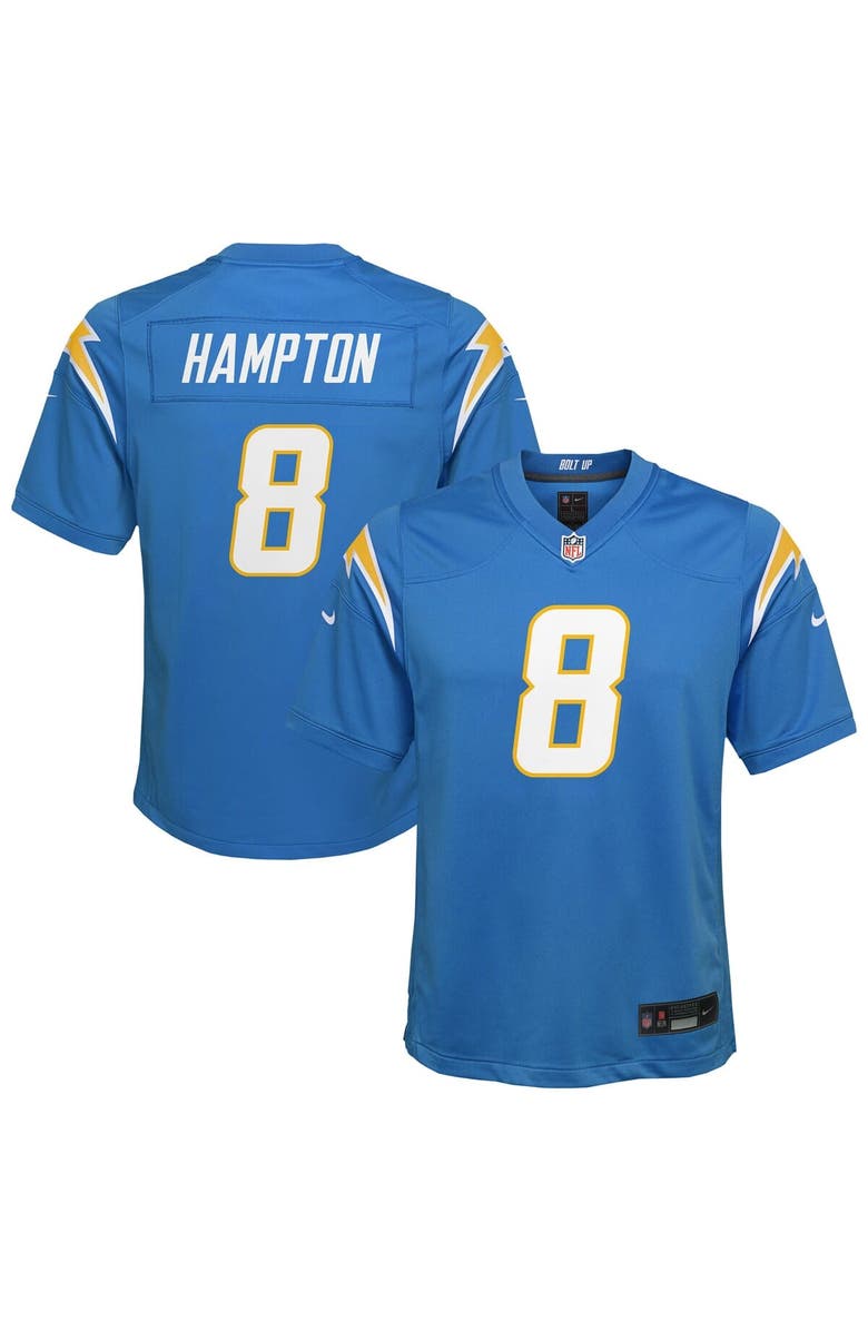 Nike Youth Nike Omarion Hampton Powder Blue Los Angeles Chargers Team Game Jersey, Main, color, Powder Blue