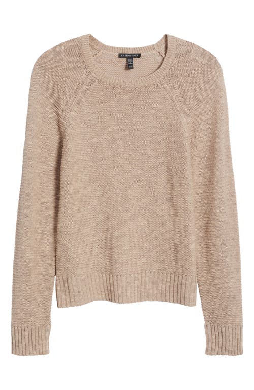 Eileen Fisher Raglan Sleeve Sweater In Wheat