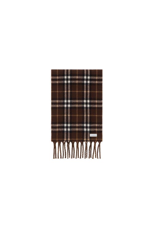 Burberry Reversible Knight Stamp Scarf In Brown