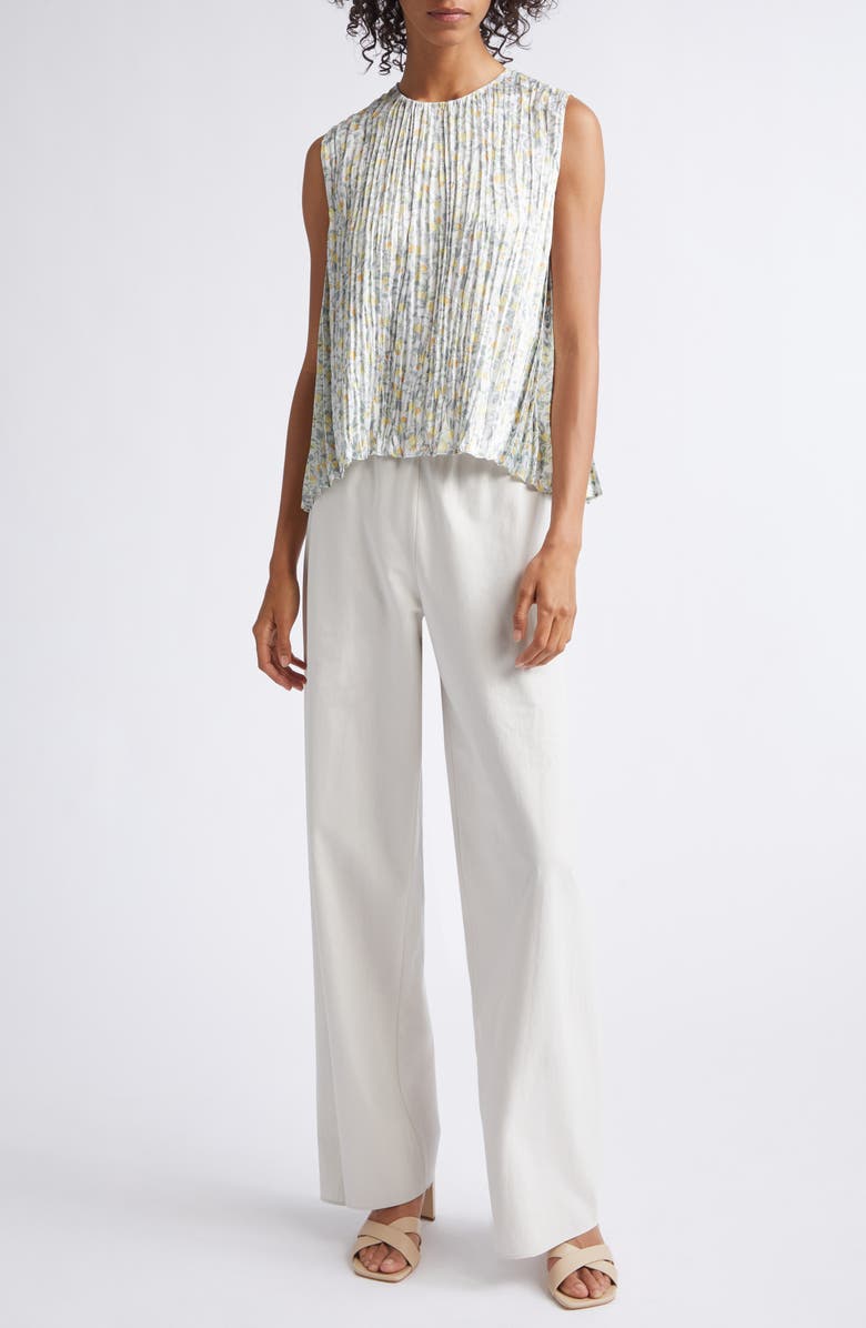 Vince Colette High Waist Cotton Twill Bias Pants, Alternate, color, Oyster