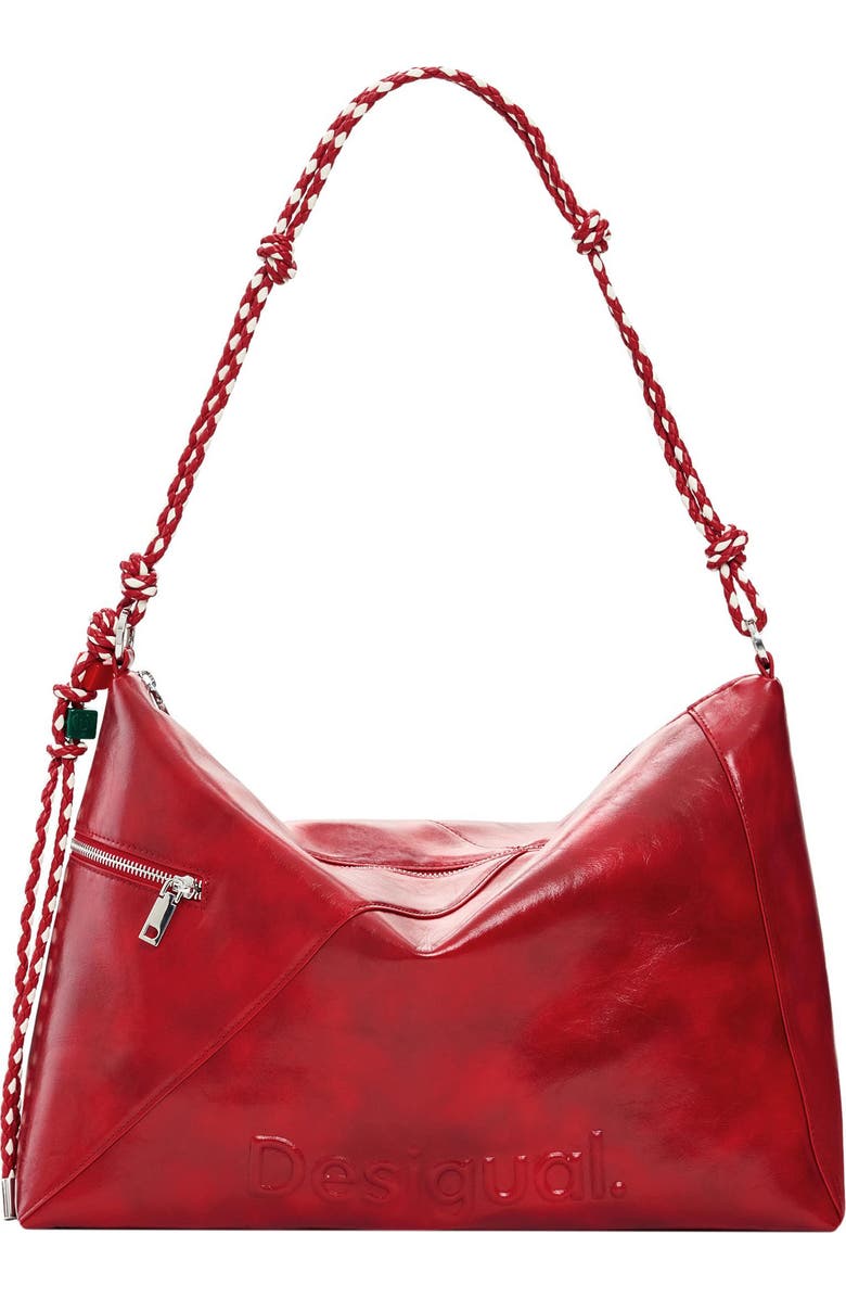 Desigual Faux Leather Shoulder Bag, Main, color,
