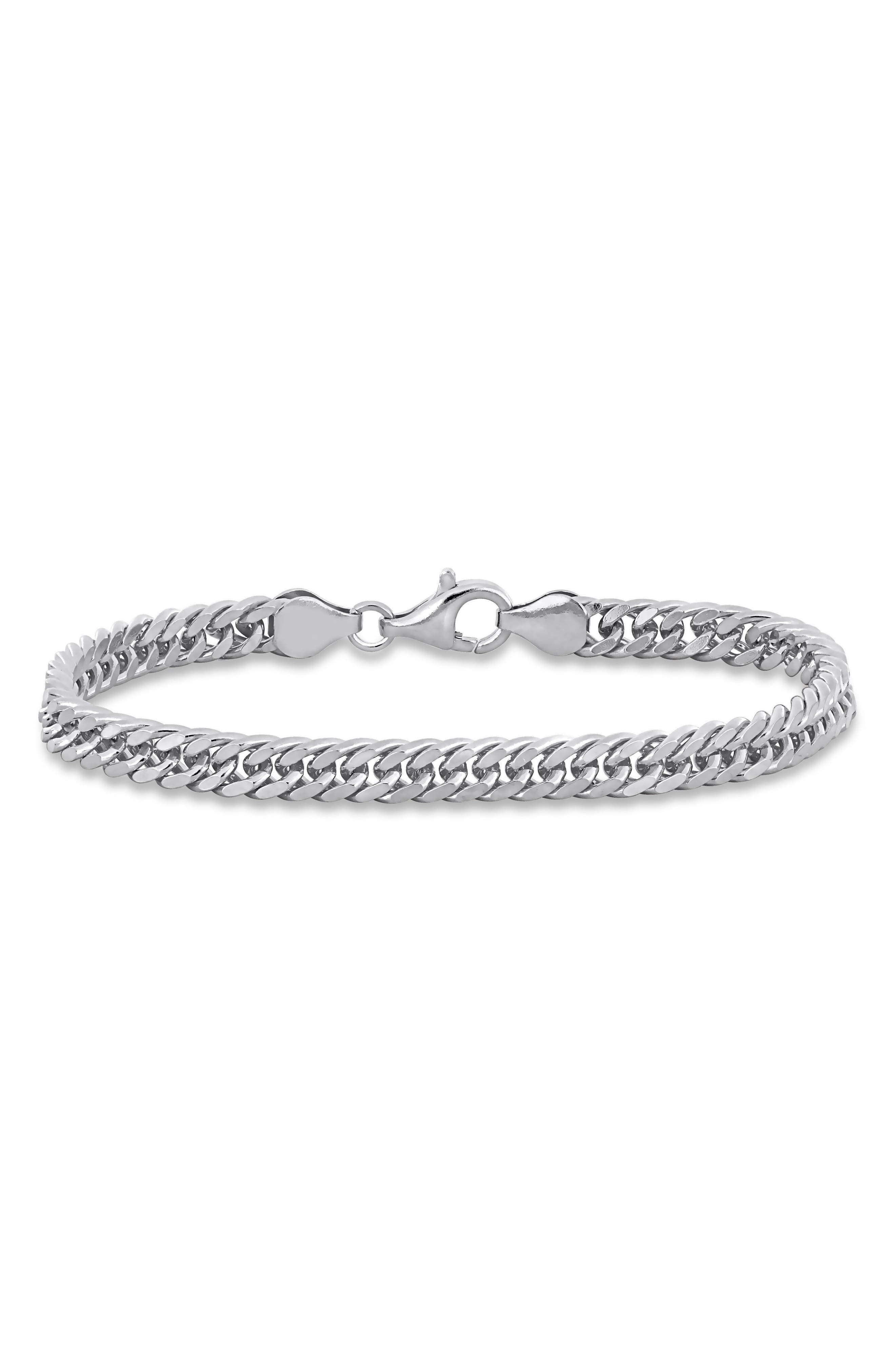 DELMAR Men's Double Curb Link Bracelet